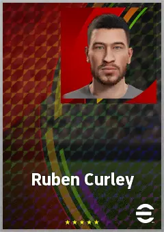Ruben Curley eFootball 2026 player card, 60 OVR CMF