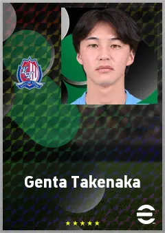 Takenaka Genta eFootball 2026 player card, 66 OVR CMF