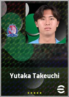 Takeuchi Yutaka eFootball 2026 player card, 60 OVR CB