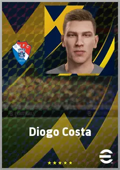 Diogo Costa eFootball 2026 player card, 63 OVR DMF