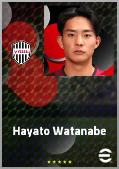 Watanabe Hayato eFootball 2026 player card, 60 OVR CF