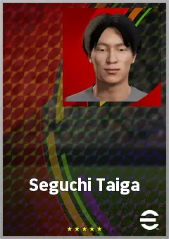 Seguchi Taiga eFootball 2026 player card, 59 OVR LWF
