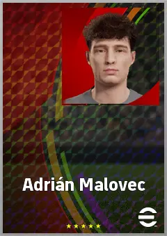 Adrián Malovec eFootball 2026 player card, 62 OVR GK