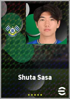 Sasa Shuta eFootball 2026 player card, 62 OVR DMF