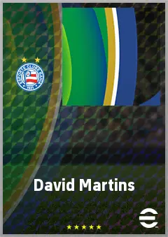 David Martins eFootball 2026 player card, 65 OVR AMF