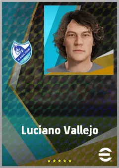 Luciano Vallejo eFootball 2026 player card, 69 OVR CB