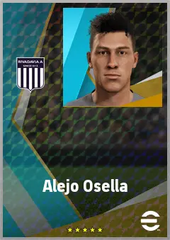 Alejo Osella eFootball 2026 player card, 73 OVR CB