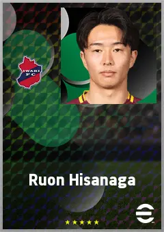 Hisanaga Ruon eFootball 2026 player card, 62 OVR AMF