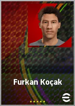 Furkan Koçak eFootball 2026 player card, 61 OVR AMF