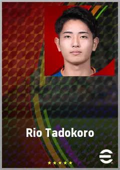 Tadokoro Rio eFootball 2026 player card, 61 OVR CB