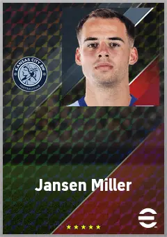 Jansen Miller eFootball 2026 player card, 71 OVR CB