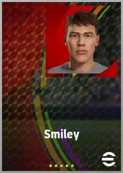 Smiley eFootball 2026 player card, 64 OVR DMF
