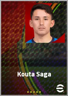 Saga Kouta eFootball 2026 player card, 59 OVR DMF