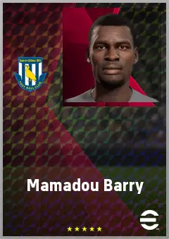 Mamadou Barry eFootball 2026 player card, 67 OVR CB