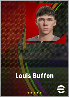Louis Buffon eFootball 2026 player card, 60 OVR LWF
