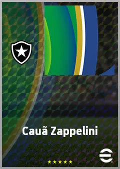 Cauã Zappelini eFootball 2026 player card, 64 OVR AMF