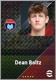 Dean Boltz eFootball 2026 player card, 63 OVR CF