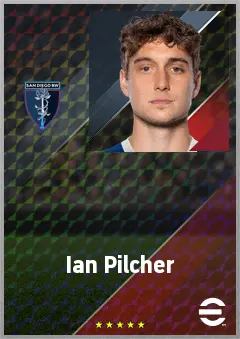 Ian Pilcher eFootball 2026 player card, 72 OVR CB