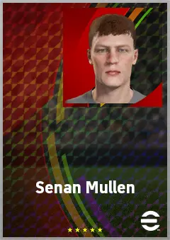 Senan Mullen eFootball 2026 player card, 66 OVR CB