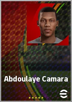 Abdoulaye Camara eFootball 2026 player card, 62 OVR DMF
