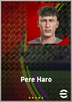 Pere Haro eFootball 2026 player card, 61 OVR LB