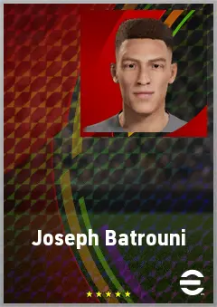Joseph Batrouni eFootball 2026 player card, 62 OVR GK