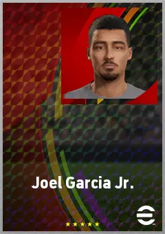 Joel Garcia Jr. eFootball 2026 player card, 68 OVR RB