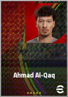 Ahmad Al-Qaq eFootball 2026 player card, 65 OVR LMF