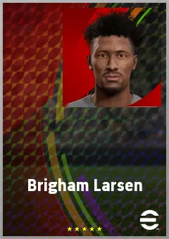 Brigham Larsen eFootball 2026 player card, 65 OVR CF