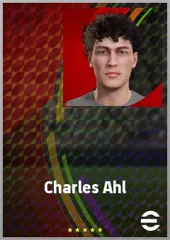Charles Ahl eFootball 2026 player card, 64 OVR AMF