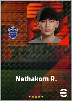 Nathakorn R. eFootball 2026 player card, 61 OVR CF