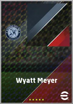 Wyatt Meyer eFootball 2026 player card, 65 OVR CB