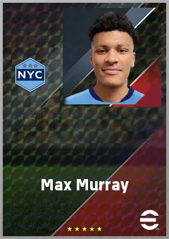Max Murray eFootball 2026 player card, 65 OVR CB