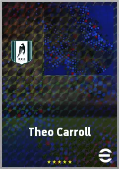 Theo Carroll eFootball 2026 player card, 60 OVR CMF