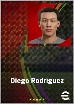 Diego Rodríguez eFootball 2026 player card, 60 OVR LWF