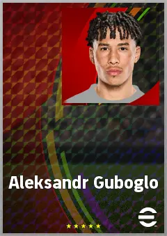 Aleksandr Guboglo eFootball 2026 player card, 68 OVR RB