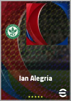 Ian Alegría eFootball 2026 player card, 64 OVR LWF