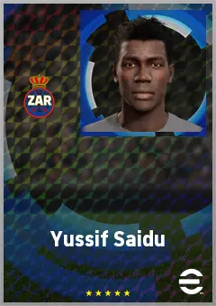Yussif Saidu eFootball 2026 player card, 67 OVR CMF