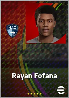 Rayan Fofana eFootball 2026 player card, 71 OVR CF