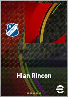 Hian Rincon eFootball 2026 player card, 63 OVR RB