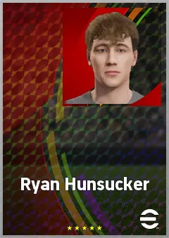 Ryan Hunsucker eFootball 2026 player card, 63 OVR GK