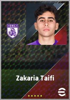 Zakaria Taifi eFootball 2026 player card, 66 OVR RB
