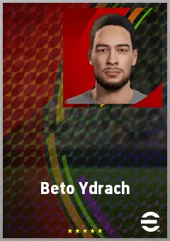 Beto Ydrach eFootball 2026 player card, 67 OVR CB