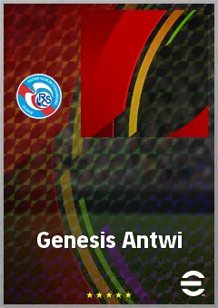 Genesis Antwi eFootball 2026 player card, 65 OVR RB