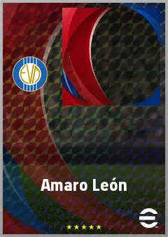 Amaro León eFootball 2026 player card, 61 OVR CMF