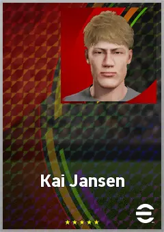 Kai Jansen eFootball 2026 player card, 60 OVR CMF
