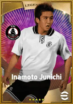Inamoto Junichi eFootball 2026 player card, 82 OVR DMF