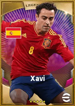 Xavi eFootball 2026 player card, 88 OVR CMF
