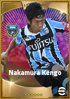 Nakamura Kengo eFootball 2026 player card, 81 OVR AMF