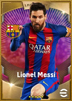 Lionel Messi eFootball 2026 player card, 93 OVR RWF